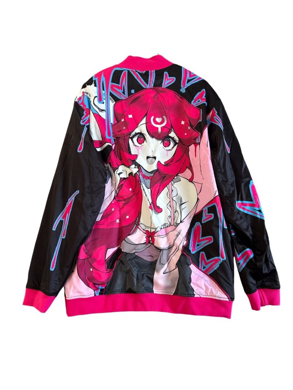 GamerSupps Sz XL Creator Cups X Bao Anime-Inspired Reversible Bomber Jacket